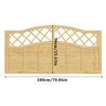 Spruce Wood Fence Panel With Arched Lattice Top 180cm W X 90/120/150/180cm H– Natural Finish, Durable, Easy Diy Garden Privacy Screen | Small