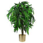 100cm  Design Uk Artificial Realistic Mango Plant / Tree Green Gold