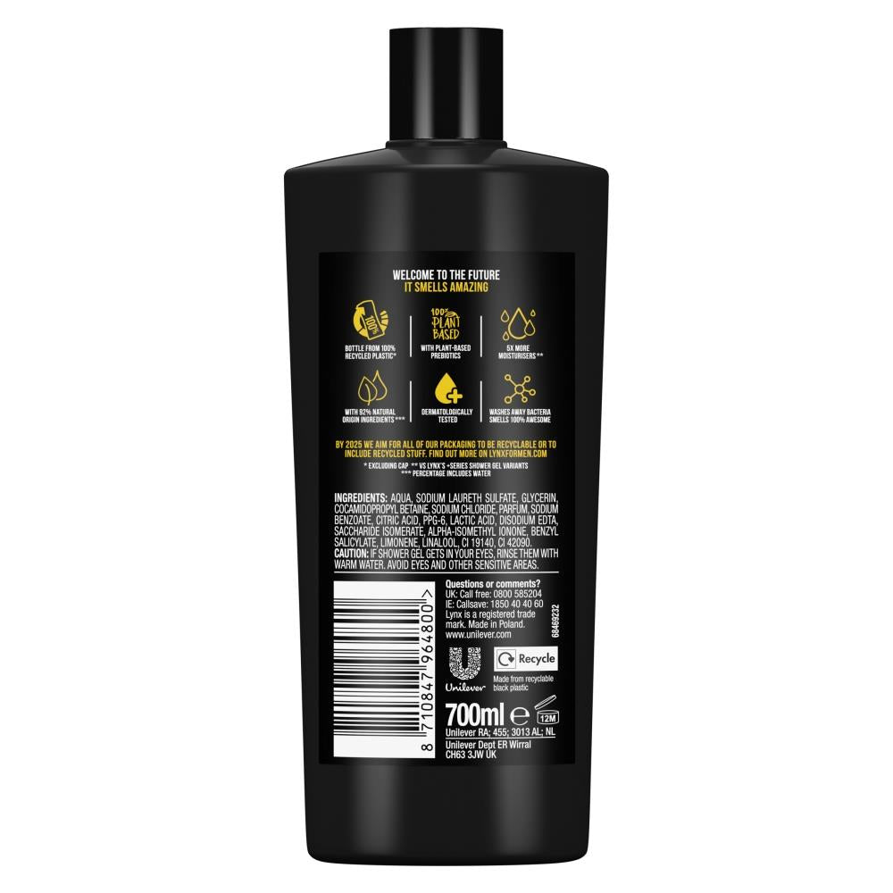 Black Shower Gel With Frozen Pear & Cedarwood Hd Fragrance 700ml, 3 Pack