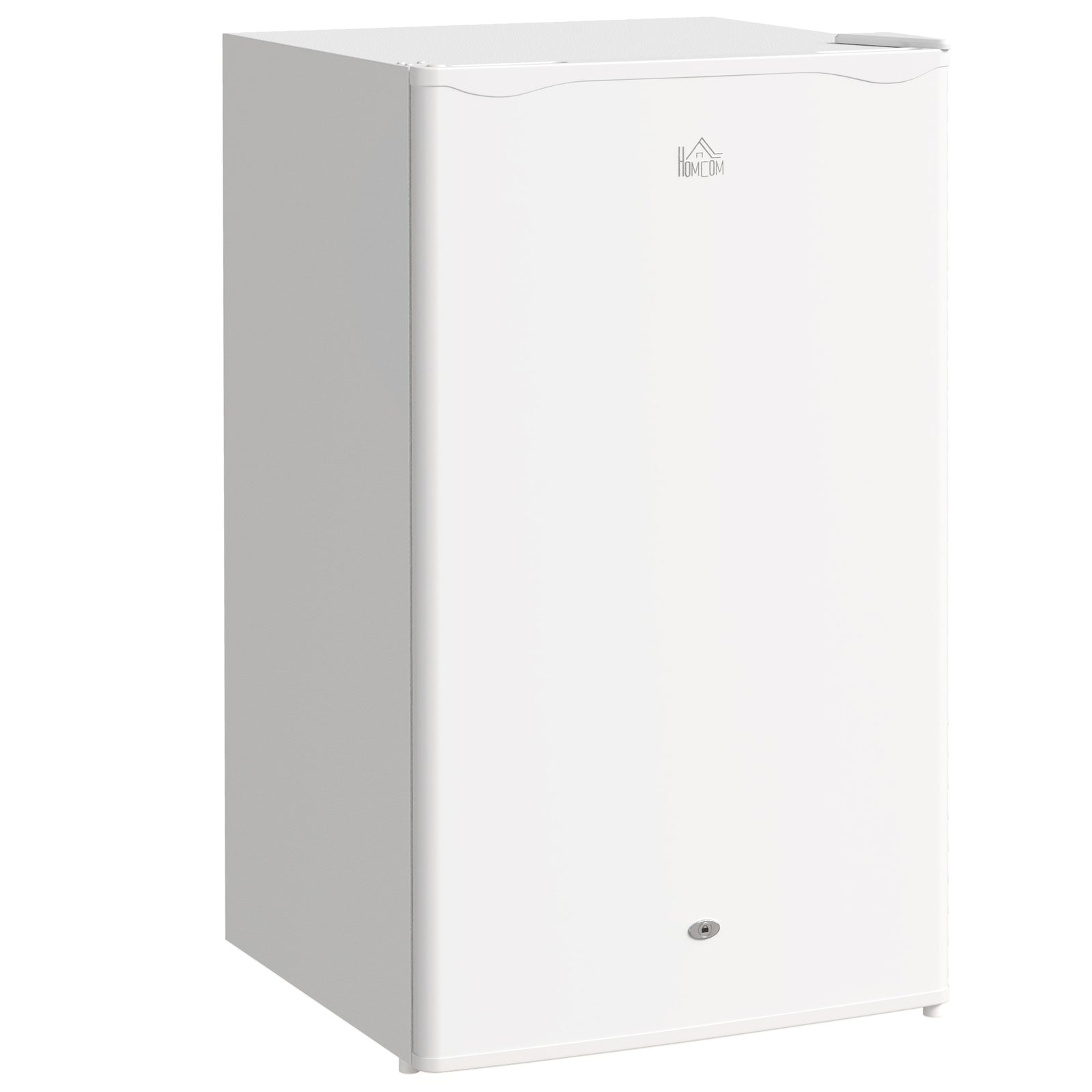 91l Freestanding Under Counter Fridge Silver With Lock | One Size | White