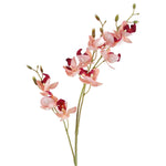 Pack Of 6 X 80cm Pink Artificial Mini Orchid Stem