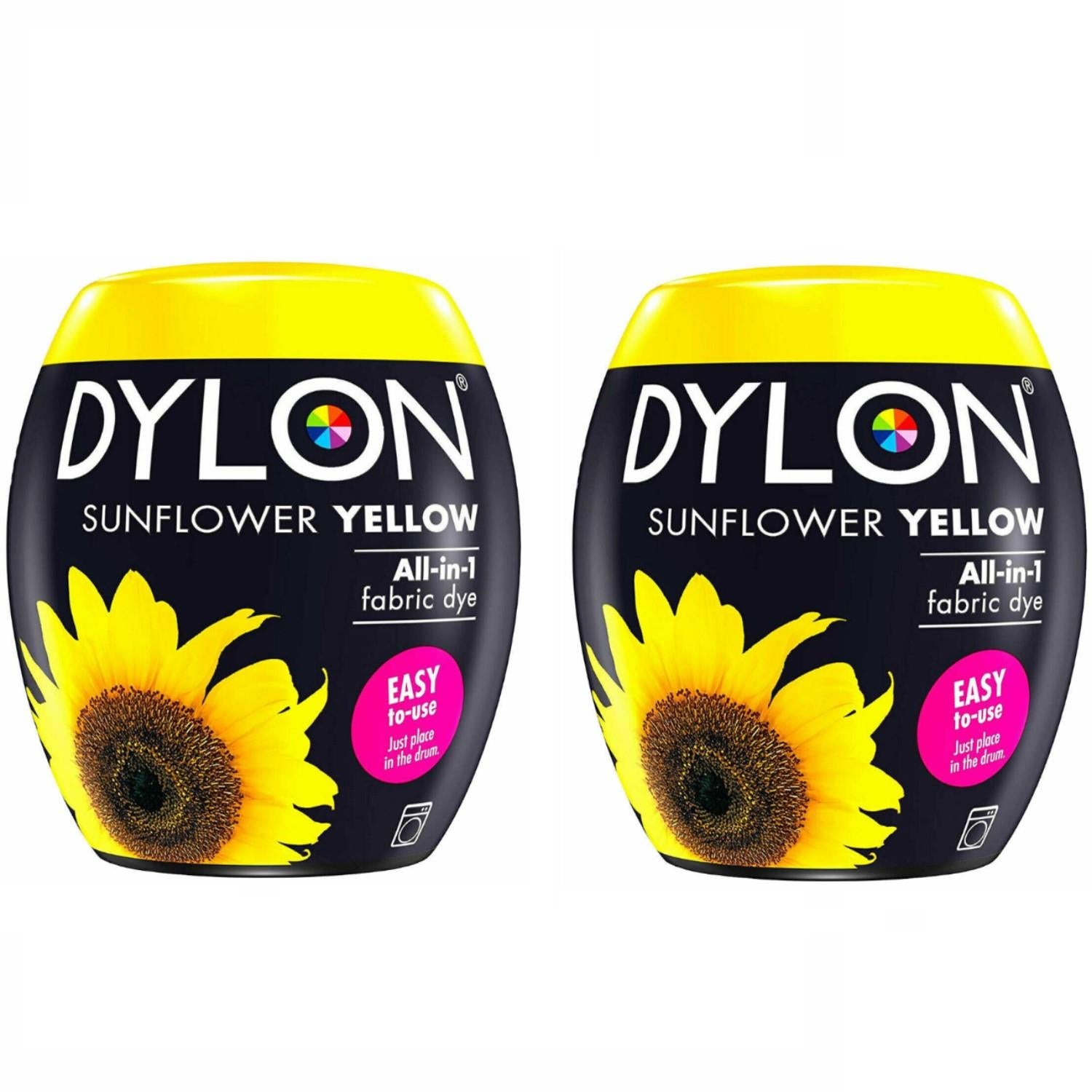 DYLON Washing Machine Fabric Dye Pod 350g For Clothes, 2pk