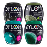 Fabric Dye Pod Multipack – Intense Black & Green Shades