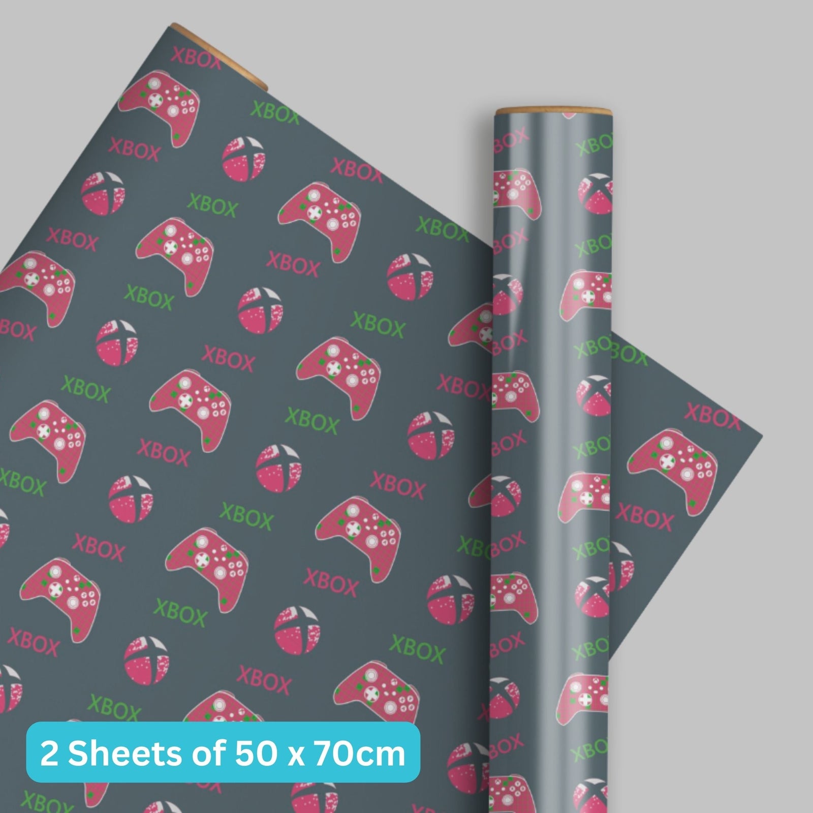 Gift Wrap, 2 Sheet 2 Tag, Official Product