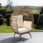 Sunelle Oval Shaped Standing Egg Chair | 1 | Cream