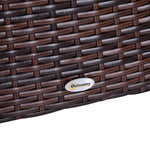 Rattan Side Table Outdoor Tea Coffee With Umbrella Hole