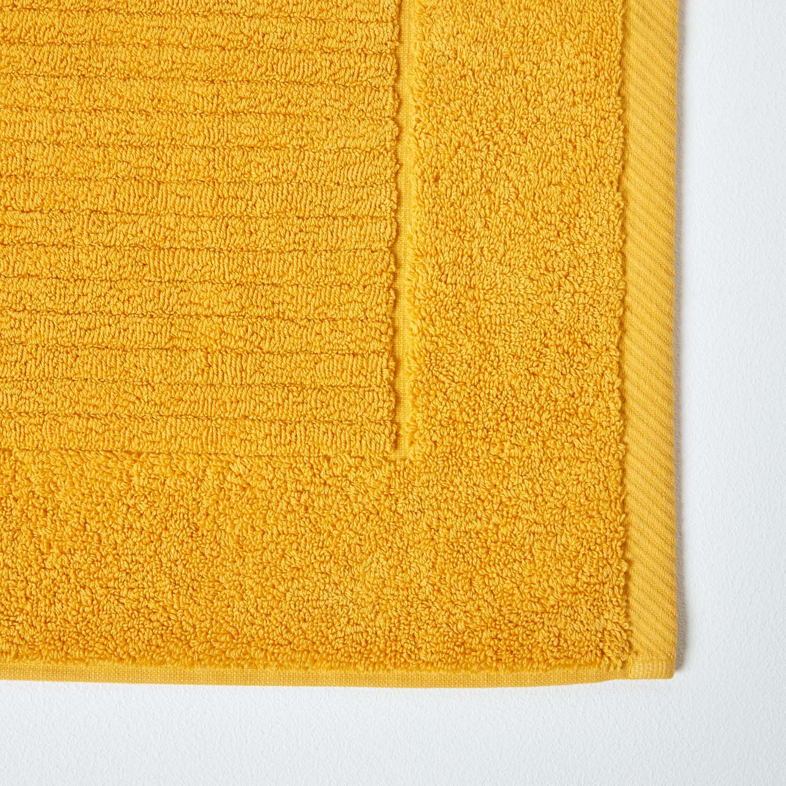 Imperial Plain Turkish Cotton Bath Mat | 50 x 80cm | Ochre