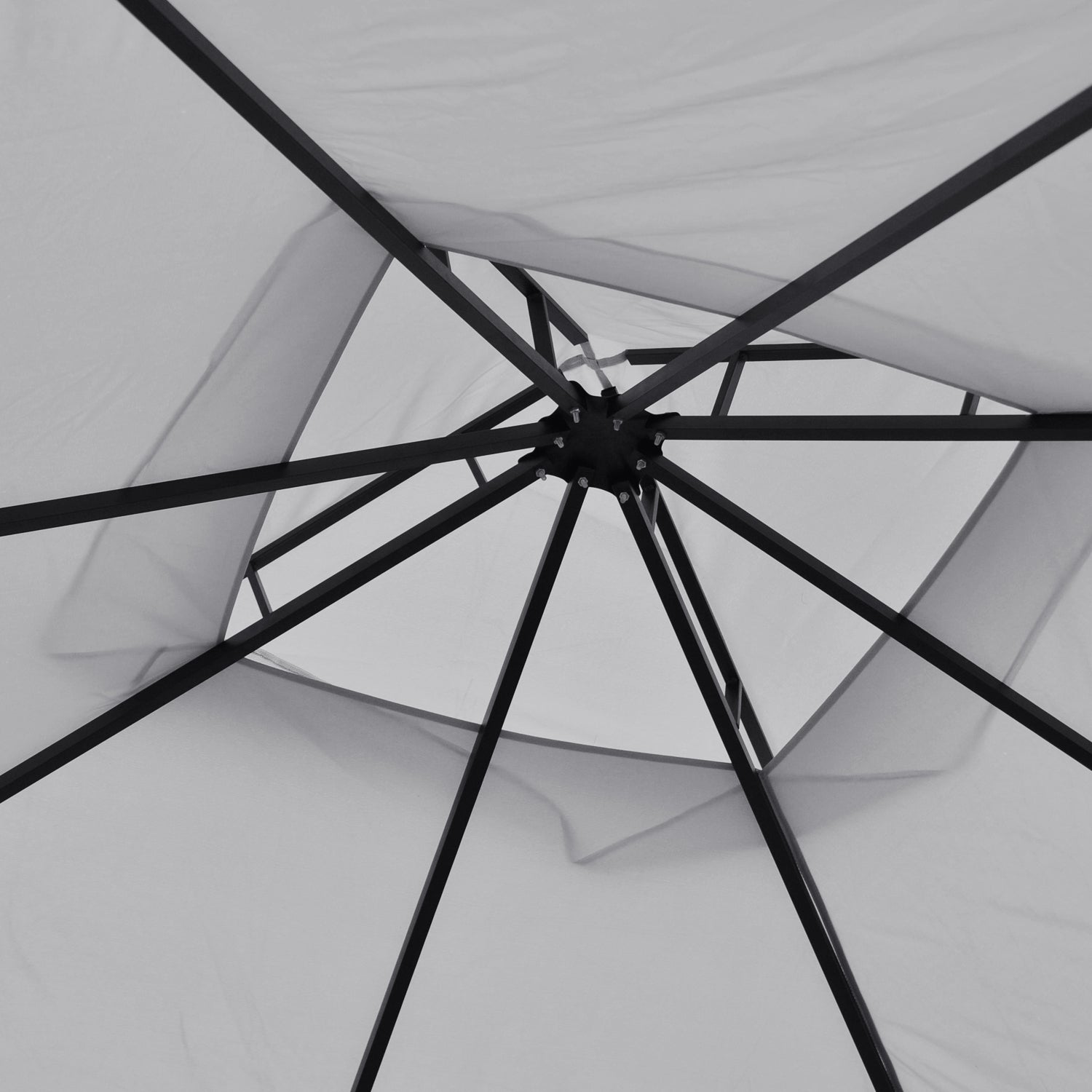 Gazebo Party Tent Canopy Sun Shade For Patio Garden 3x3metre | Light Slate Gray