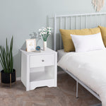 Bedside Table Unit Drawer Shelf Cabinet Chest Solid Wood