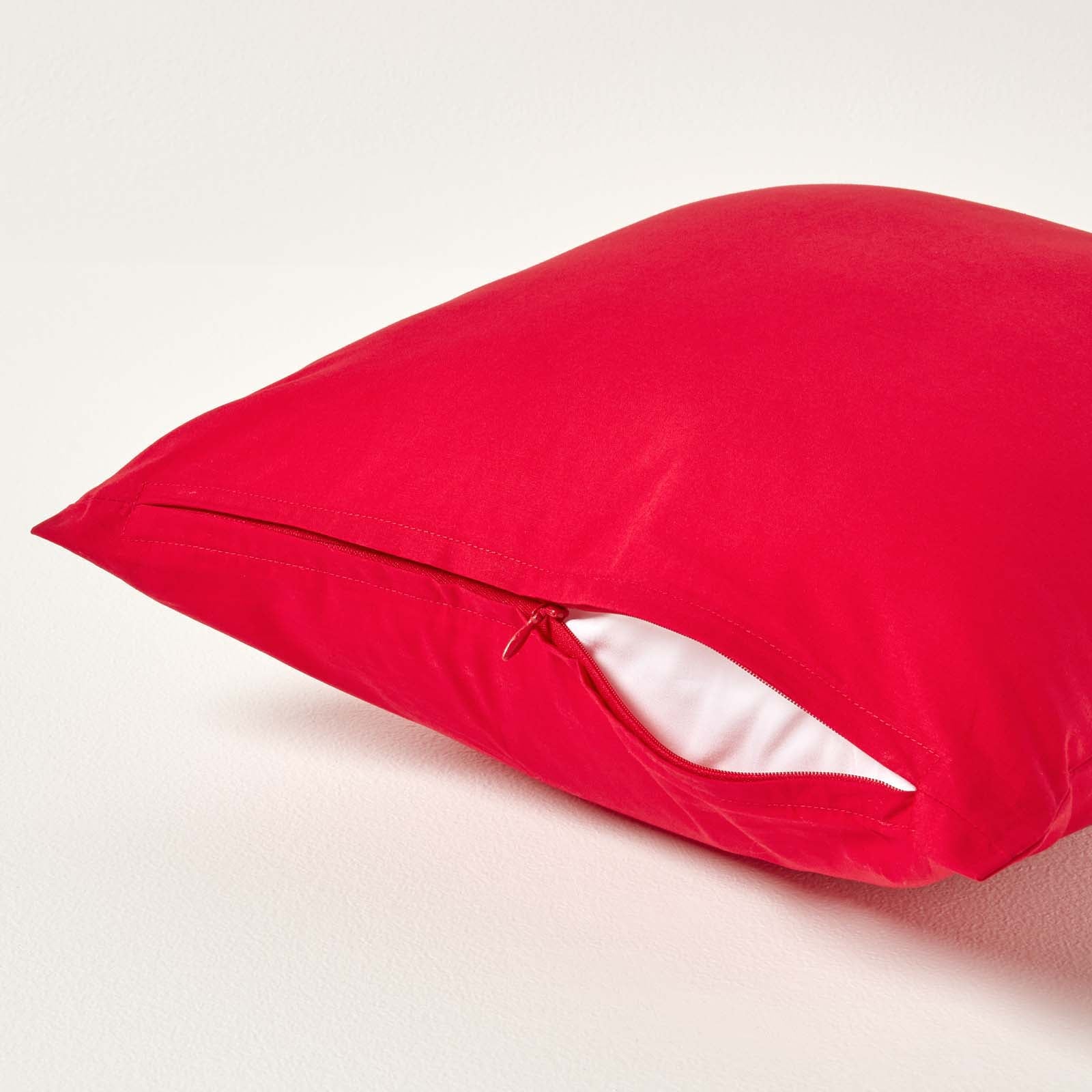 Continental Egyptian Cotton Pillowcase 200 Tc | 40cm x 40cm | Red