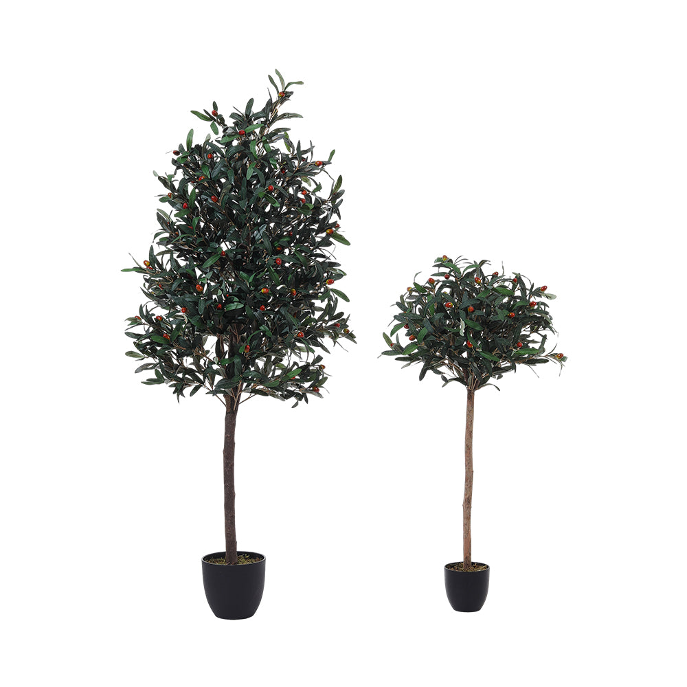 120cm/190cm Tall Artificial Olive Tree Decorative Plant In Planter | Large