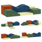 Kids Soft Play Set, 6pcs Foam Climbing Blocks With Non-slip Base