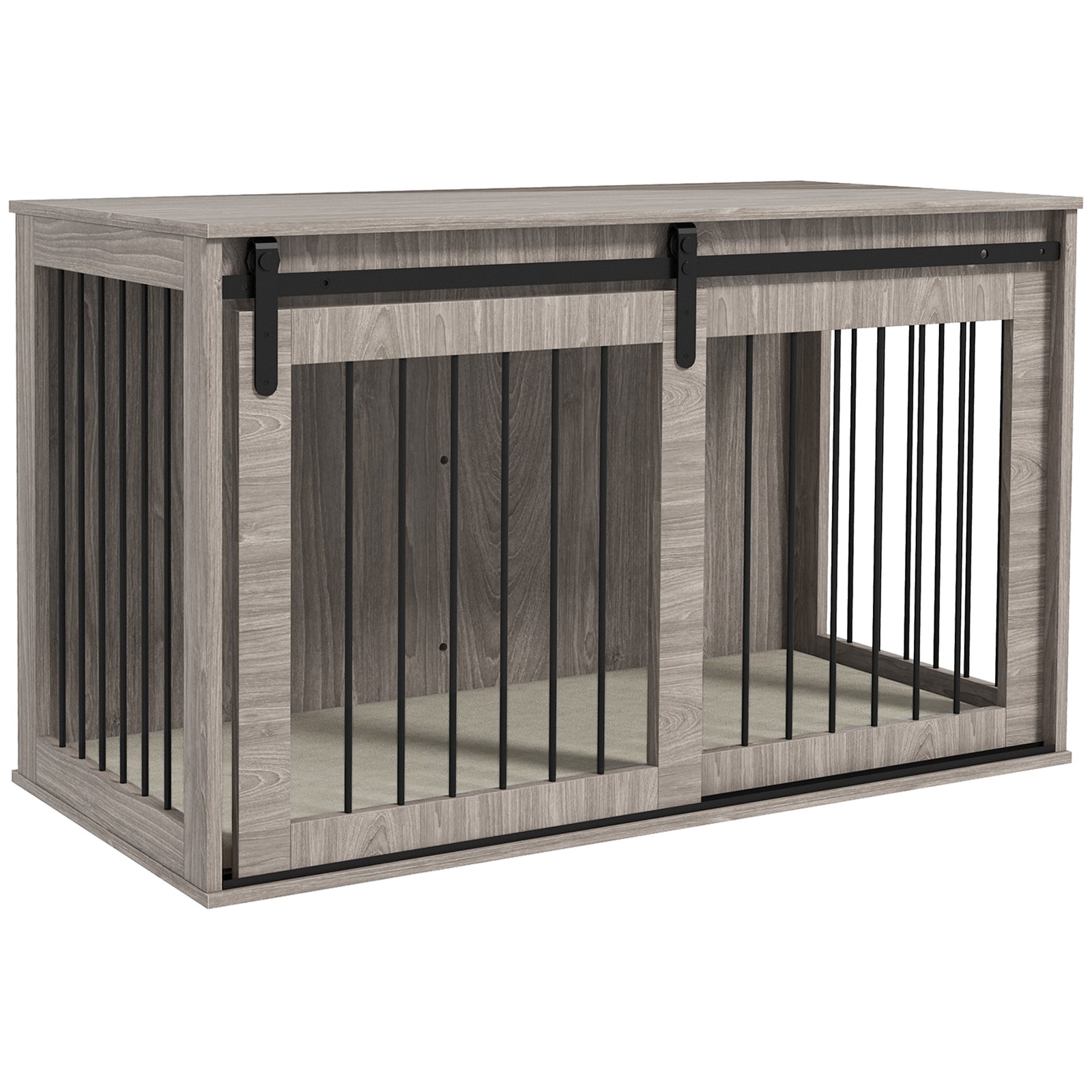 Dog Crate W/ Cushion | Brown