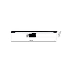 Shine Black Led 12w Wall Lamp Stylish Matt Black Light With Ip44 Rating Perfect For Mounting Above A Bathroom Mirror