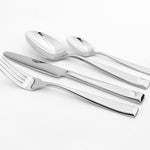 Cutlery Sets Stainless Steel 18/8 Forks Spoons Catering Taper | Set of 16 | Silver