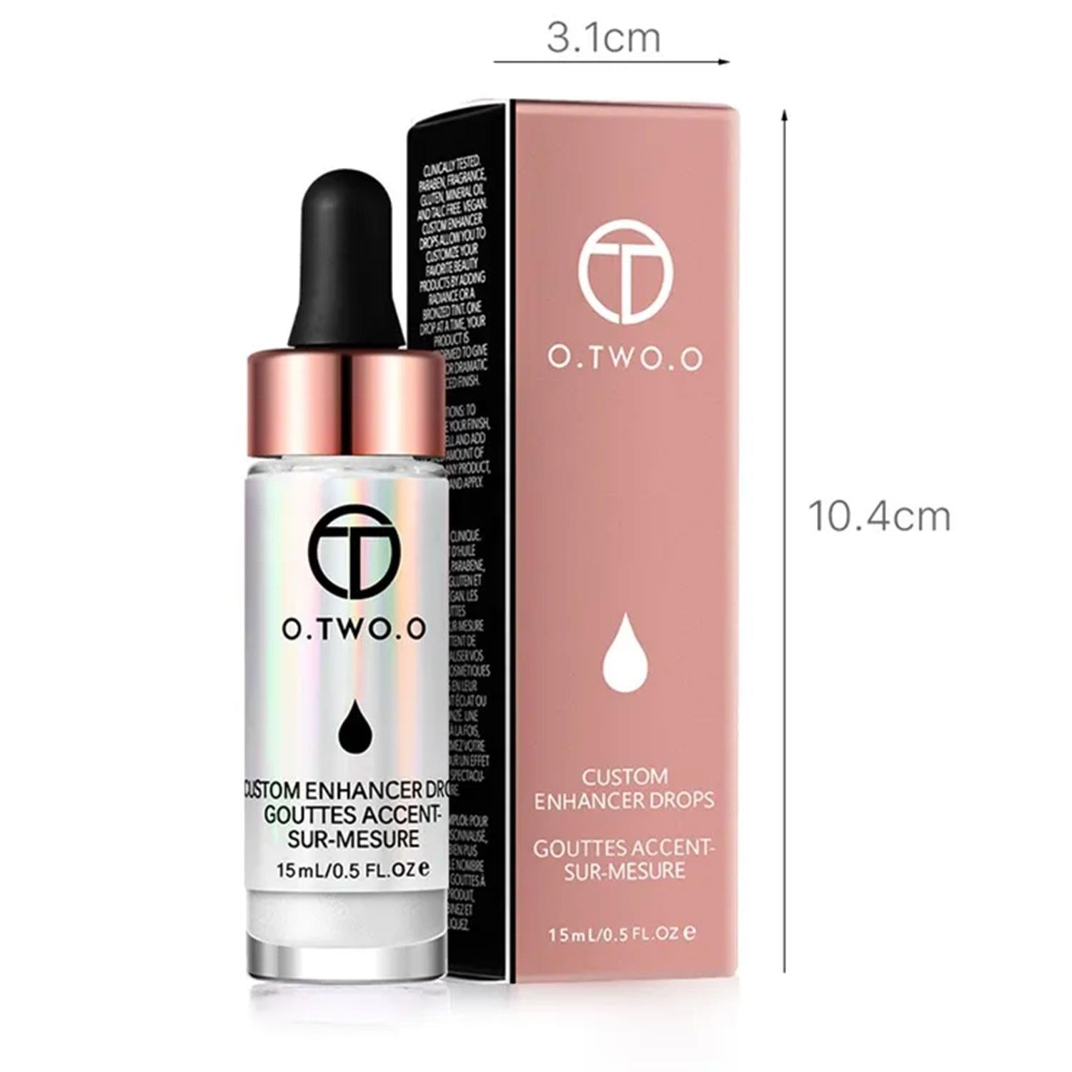 O.TWO.O Custom Enhancer Drops Liquid Highlighter Illuminator Face Makeup 15ml