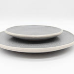 Reactive Grey Glaze Dinnerware Set Nordic Pebble Side Dessert Plates 21cm | Set of 6 | Grey