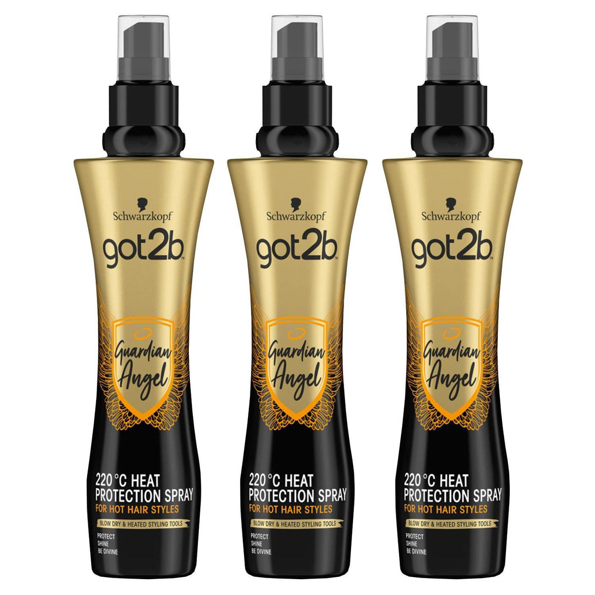 Guardian Angel Heat Protection 200ml, 3 Pack