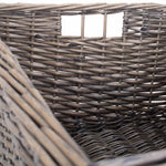 Wicker Jumbo Antique Wash Storage Basket | Brown