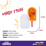 4 Ice Lolly Moulds With Sticks