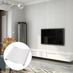 Modern Grey Striped Emboss Non-woven Wallpaper