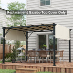 2 Pcs Pergola Replacement Canopy Cover, Uv Protection | Cream