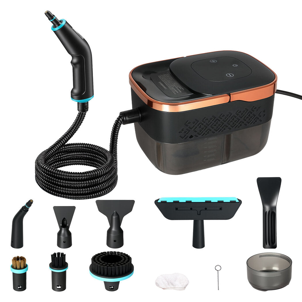 Steam Cleaner Portable Multipurpose Steamer With Tools 6 Level 1600ml | Gold