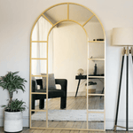 Mio - Metal Arched Window Mirror | 200cm x 120cm | Gold