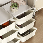 Kids Storage Units With Drawers 3 Tier Chest Dresser Tower | Cream