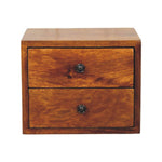 Solid Wood Solis 2-drawer Chestnut Wall Mounted Nightstand