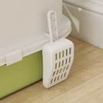 Cat Litter Box, Hooded Cat Litter Tray With Lid, Scoop, Green | Green