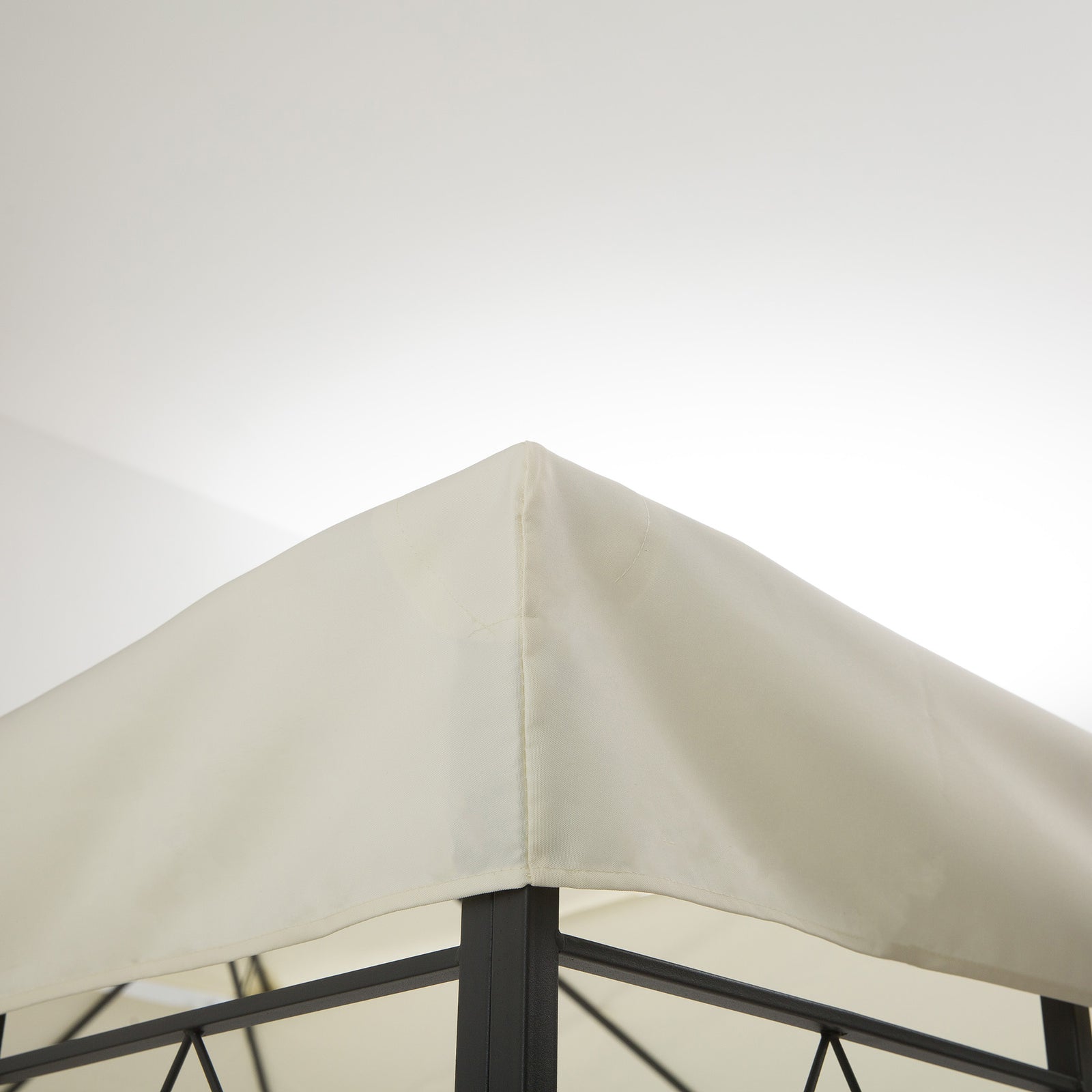 3x4m Gazebo Replacement Roof Canopy 2 Tier Top Uv Cover | Cream