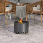 Smokeless Fire Pit Portable Wood Burning Firepit W/ Poker