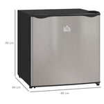 Mini Fridge With Chiller Box, Silver