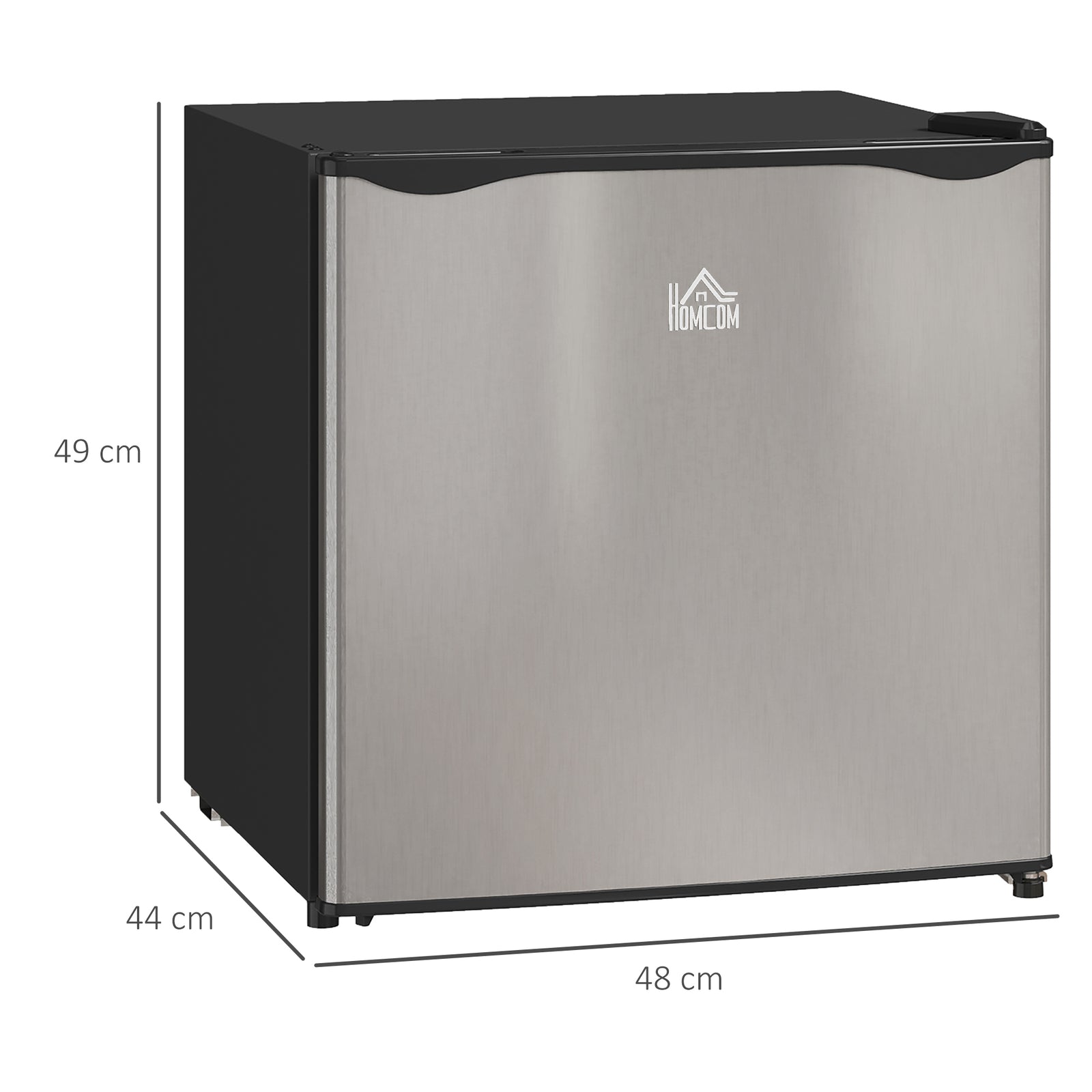 Mini Fridge With Chiller Box, Silver