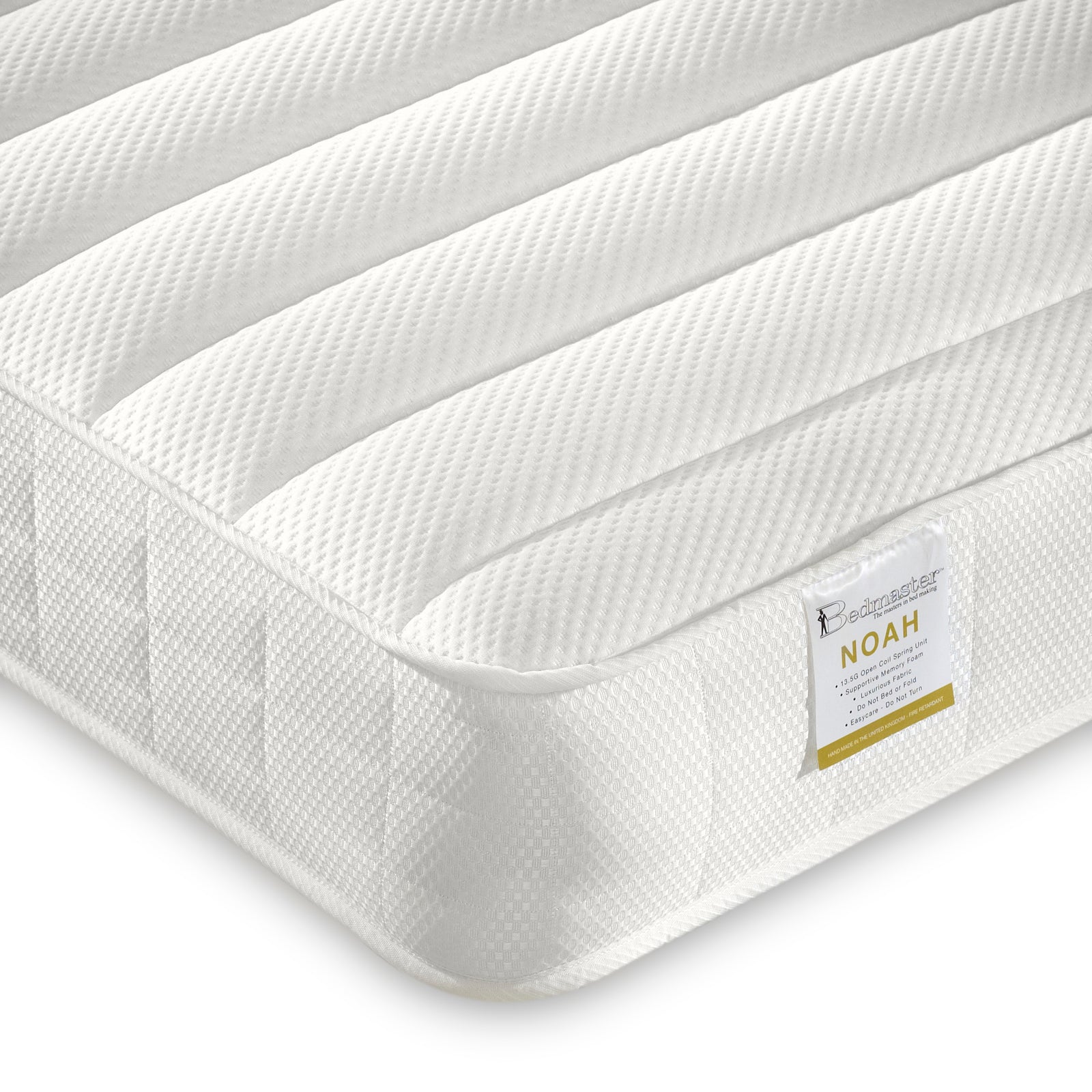 Noah Memory Sprung Low Profile Mattress | Single | White