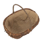 Wicker Oval Unpeeled Willow Garden Trug | Large | Brown