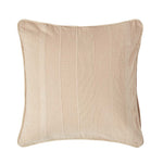 Cotton Rajput Ribbed Cushion Cover | 60cm x 60cm | Beige