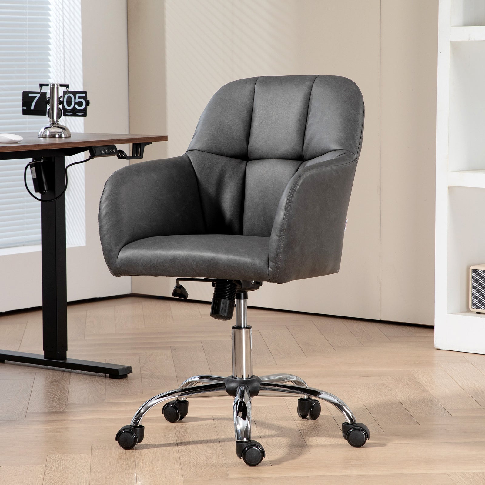 Pu Leather Swivel Office Chair