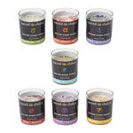 HOMESCAPES Chakra Candles Gift Set With Healing Crystals – Set Of 7