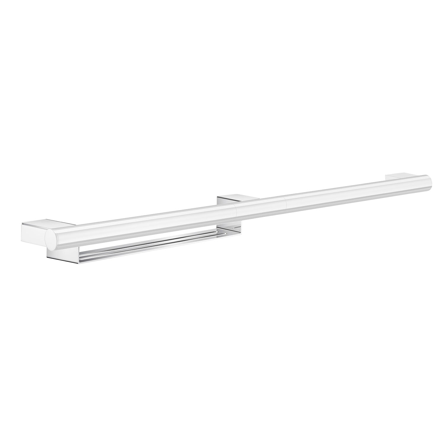 Chromed Stainless Steel Storage Shelf For Bathroom Grab Bar | Chromed Stainless Steel