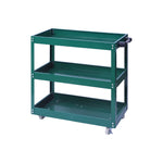Tool Storage Heavy Duty Durable Garage Trolley Workshop 3 Tier Wheel Cart Shelf | Green