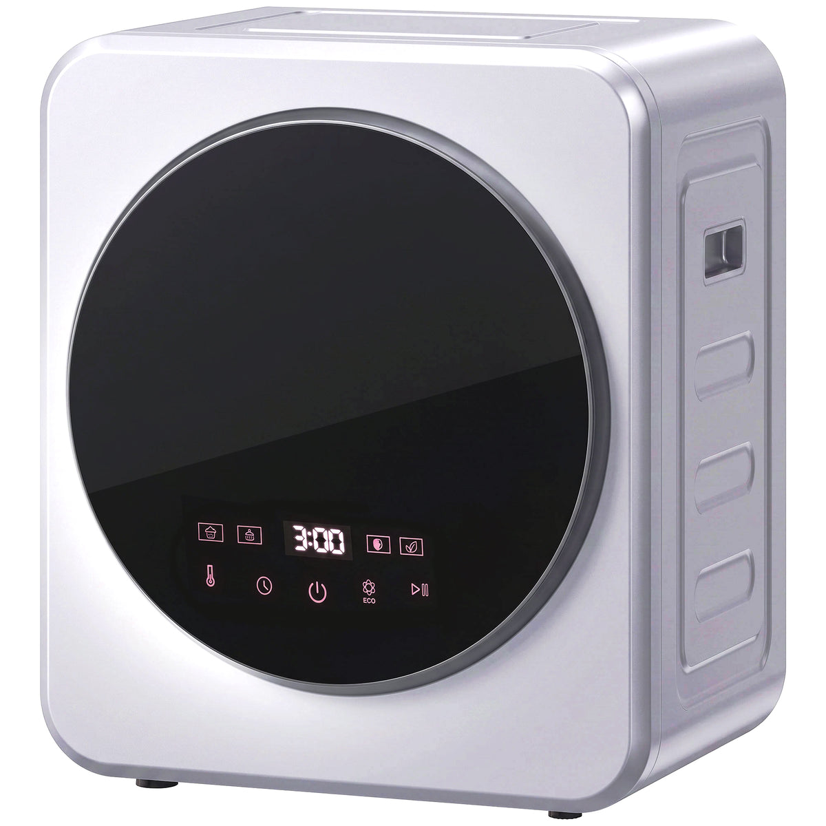 800w Compact Dryer Machine, 4 Kg Small Vented Tumble Dryer, Silver