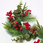 Artificial Winter Woodland And Eucalyptus Garland, 110 Cm