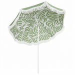 1.8 M Beach Umbrella Parasol With Sand Anchor, 30 Tilt | Green