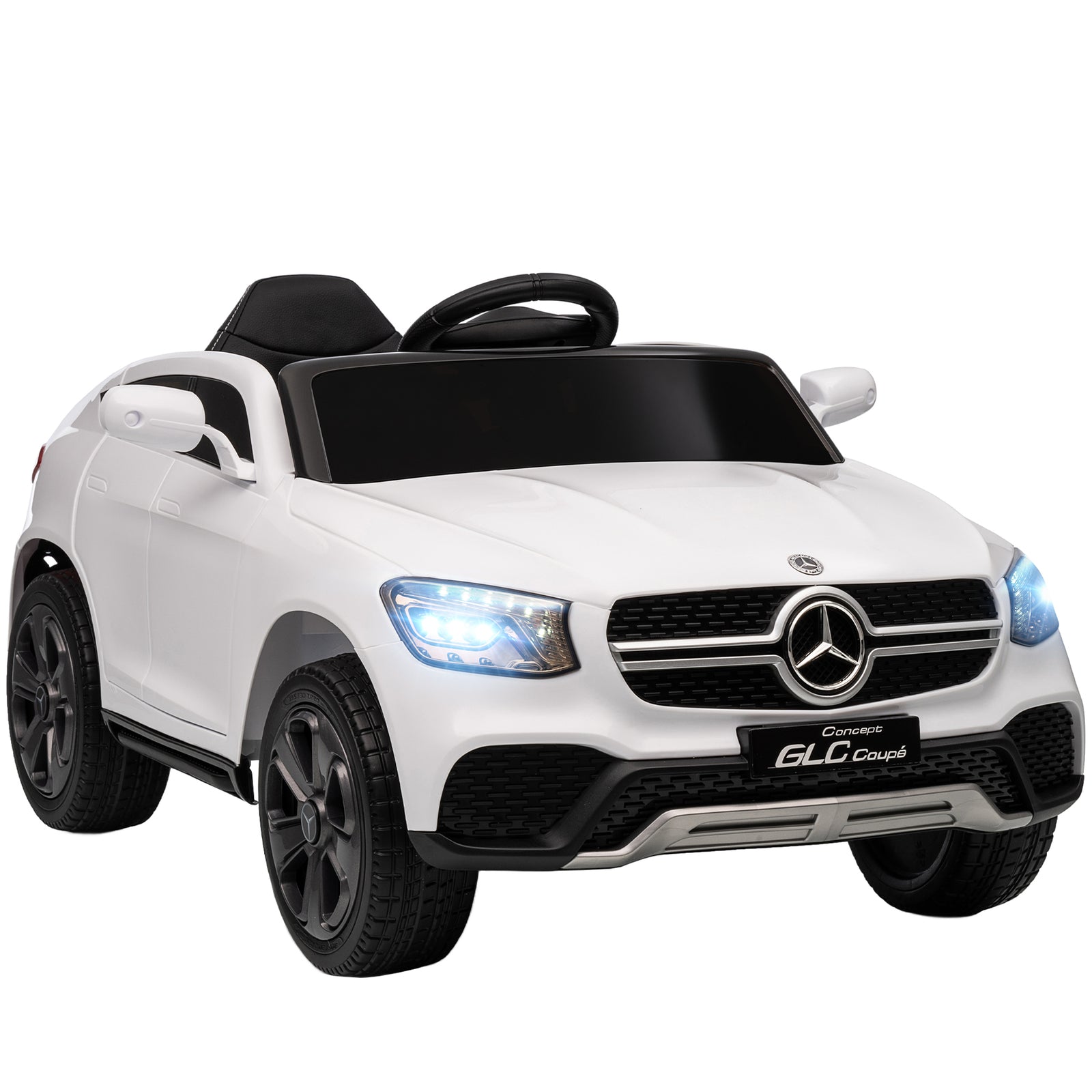 Mercedes-benz Glc Licensed Kids Ride On Car With Remote | White