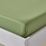 Organic Cotton Flat Sheet 400 Tc | Double | Moss Green