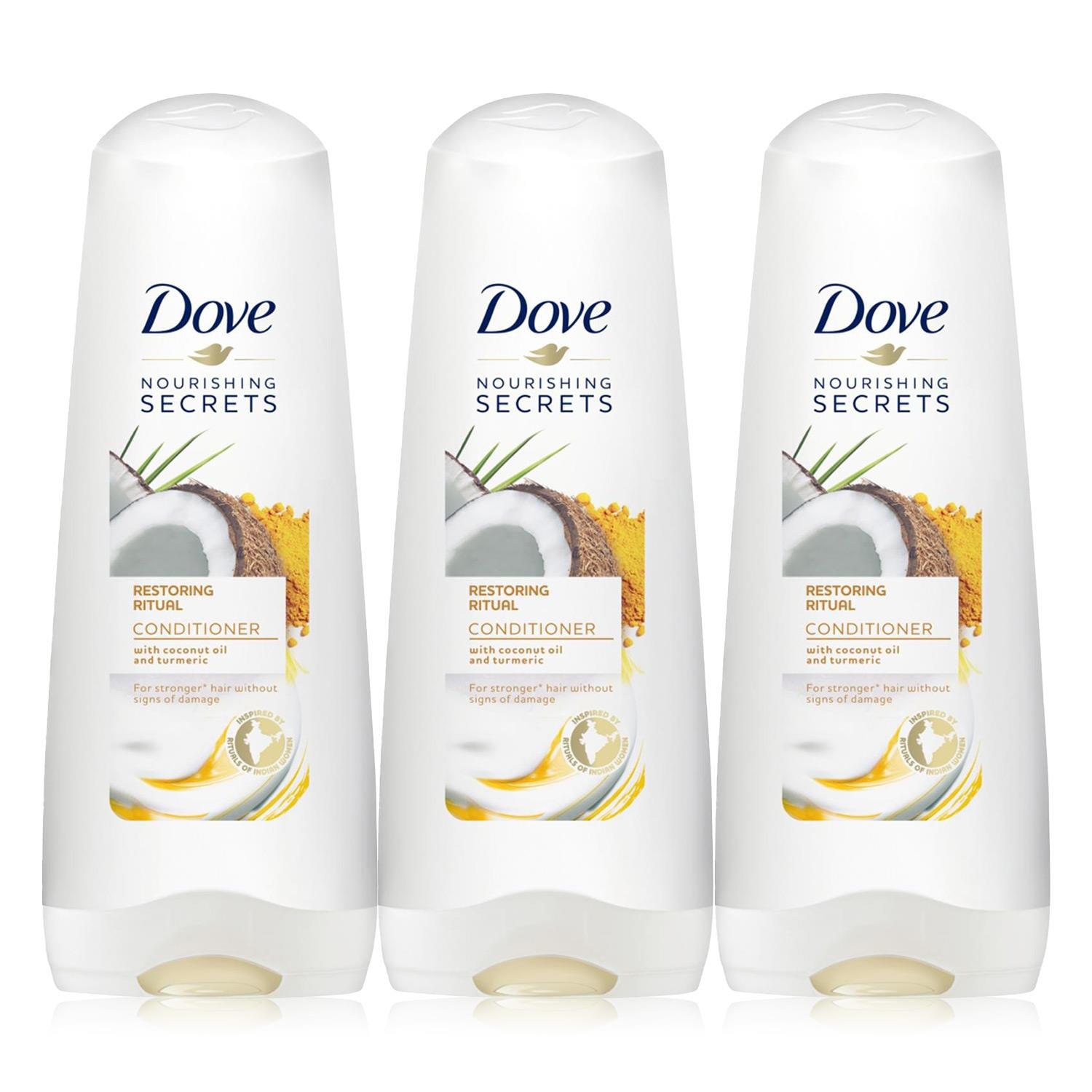Nourishing Secrets Restoring Ritual Conditioner With Coconut Oil, 3x350ml