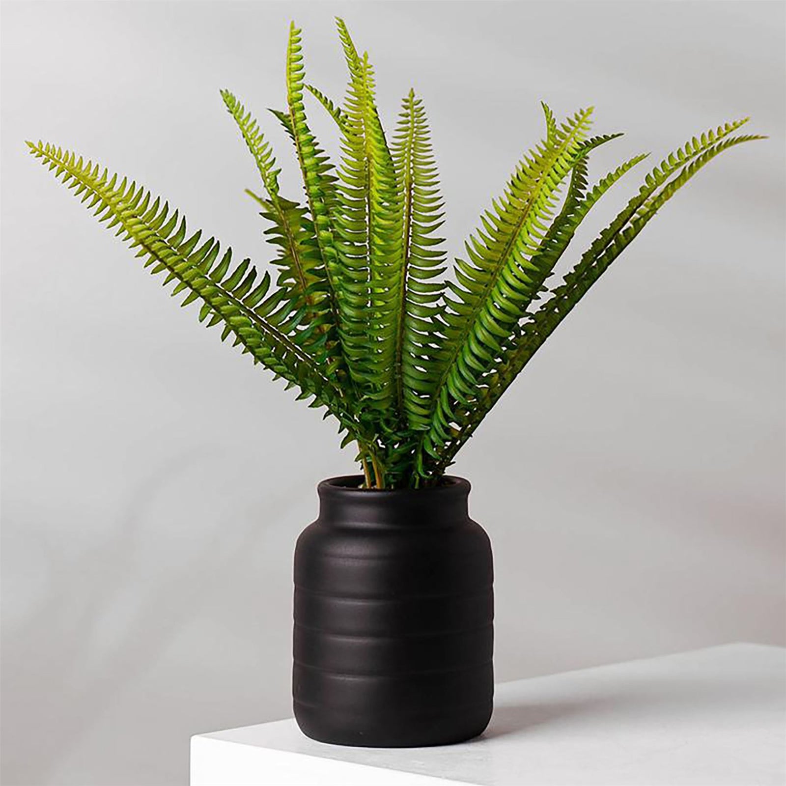 Black Vase Planter 13 X 13 X 14cm Blackblack
