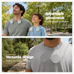 Livivo Portable Neck Fan Rechargeable 3 Speed Cooling Fan White